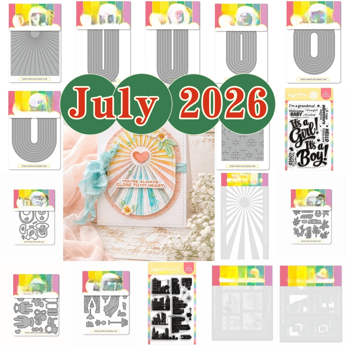 Food Box Baby - 2026년 7월 윈도우스 포스티지 콜라주 길쭉한