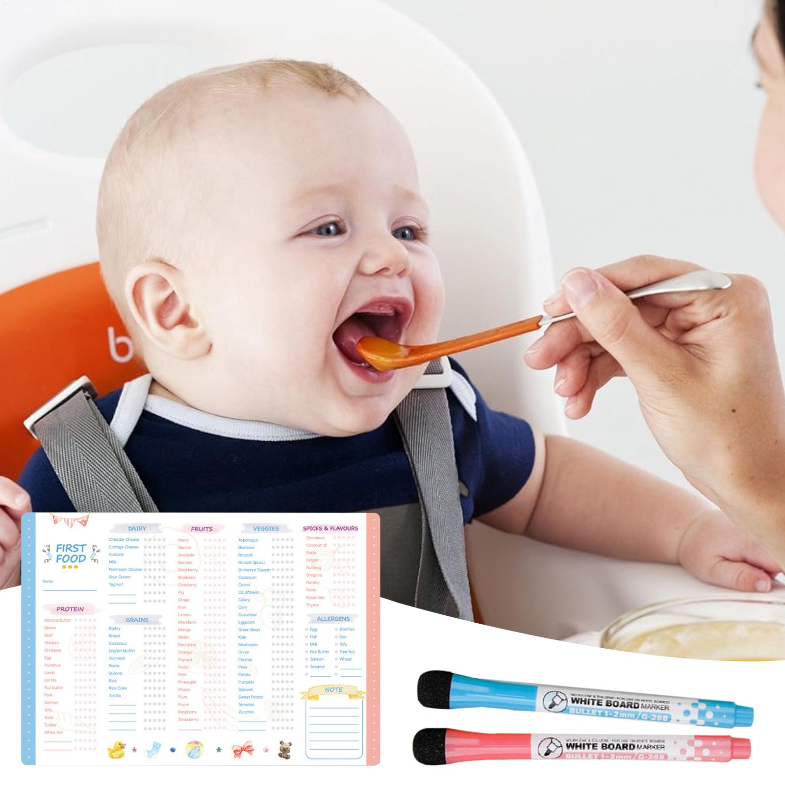 Baby Food Checklist - 자석식 아기 첫 식사 체크리스트 지울