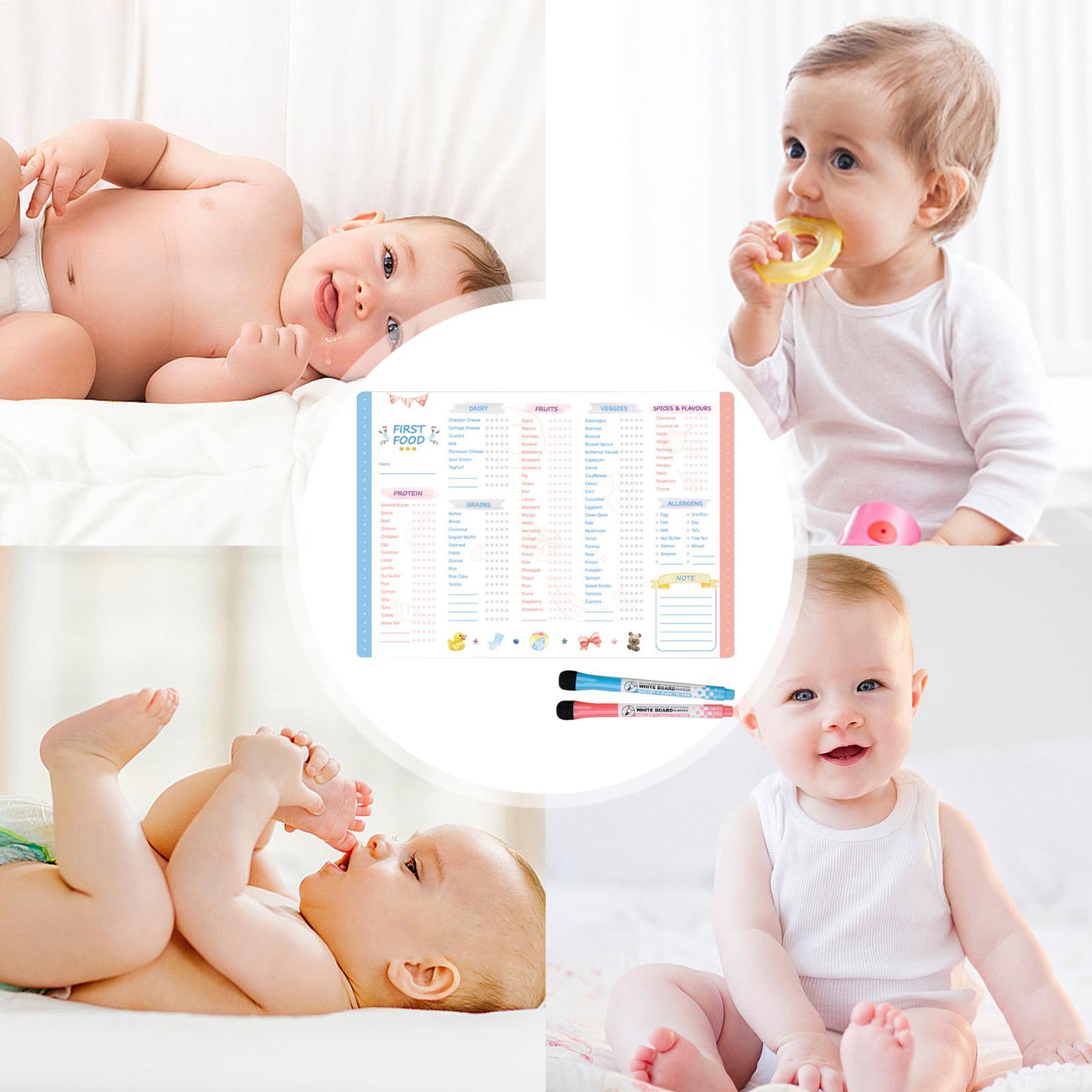 Baby Food Checklist - 첫 먹이는 놈을 기록하는 자석식 아기