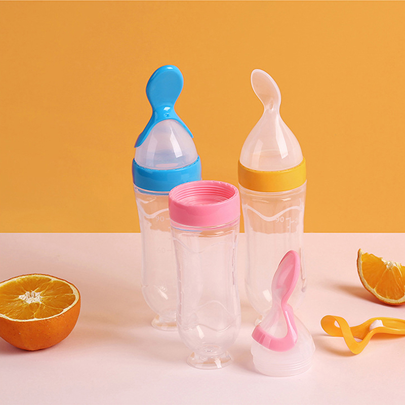 Baby Rice Food - 짜내는 먹이 병 실리콘 신생아 아기