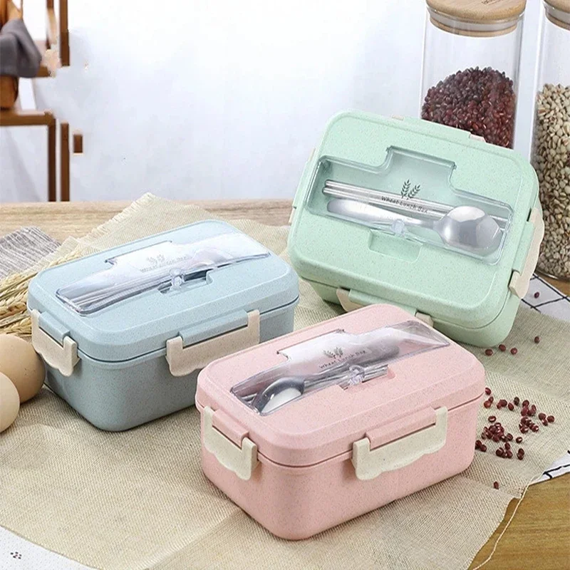 Baby Food Container - 전자 레인지 도시락, 밀 빨대 도시락,
