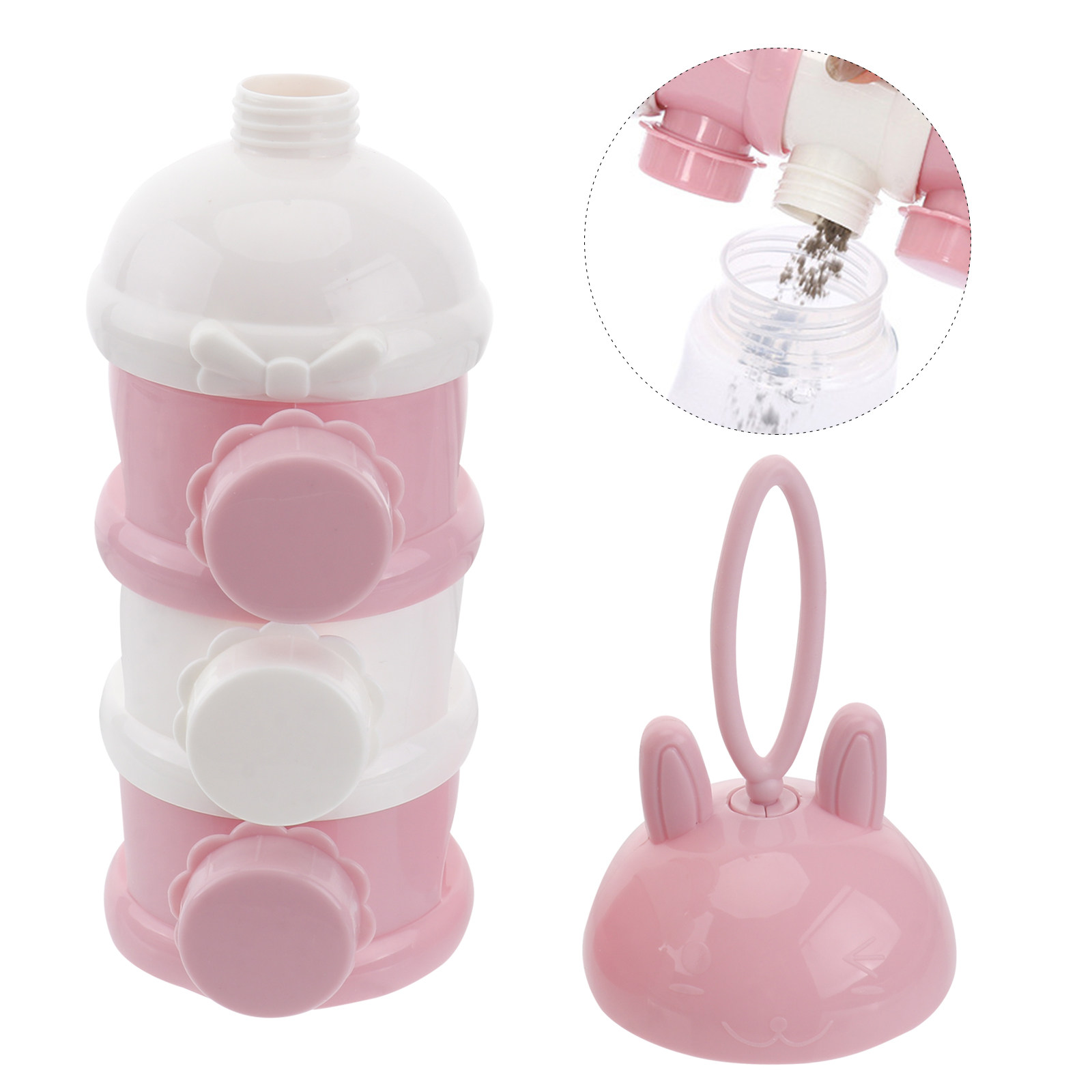 Baby Food Container - 3단 아기 분유 보관함 휴대용 분유