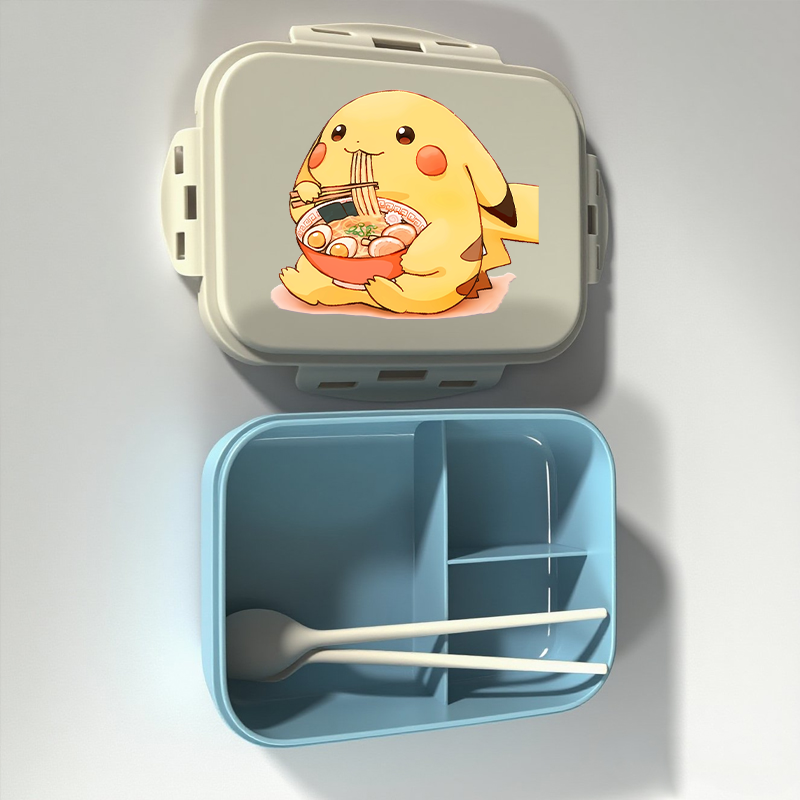 귀여운 포켓몬 도시락 상자 만화 피규어 피카추 프린트  - Baby Food Container 리뷰 및 가격