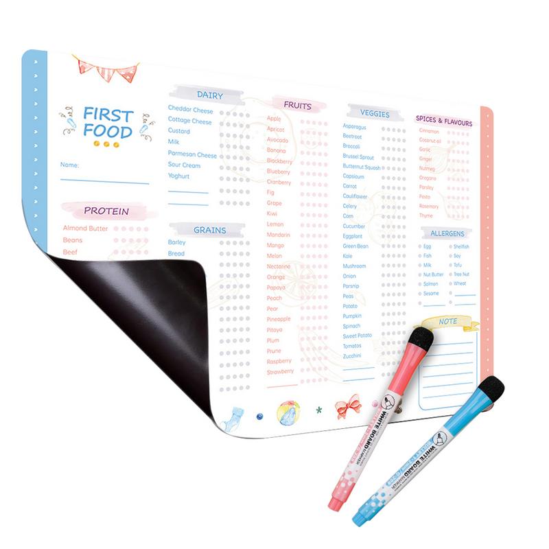 재사용 가능한 첫 번째 음식 추적기, 자석 피젯 체크리 - Baby Food Checklist 리뷰 및 가격