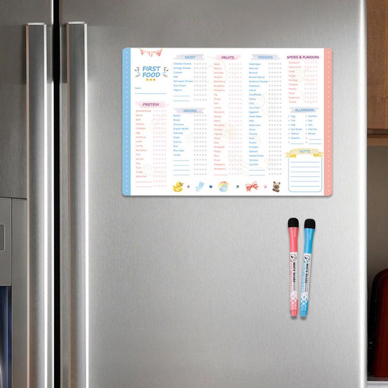 재사용 가능한 첫 번째 음식 추적기, 자석 피젯 체크리 - Baby Food Checklist 리뷰 및 가격