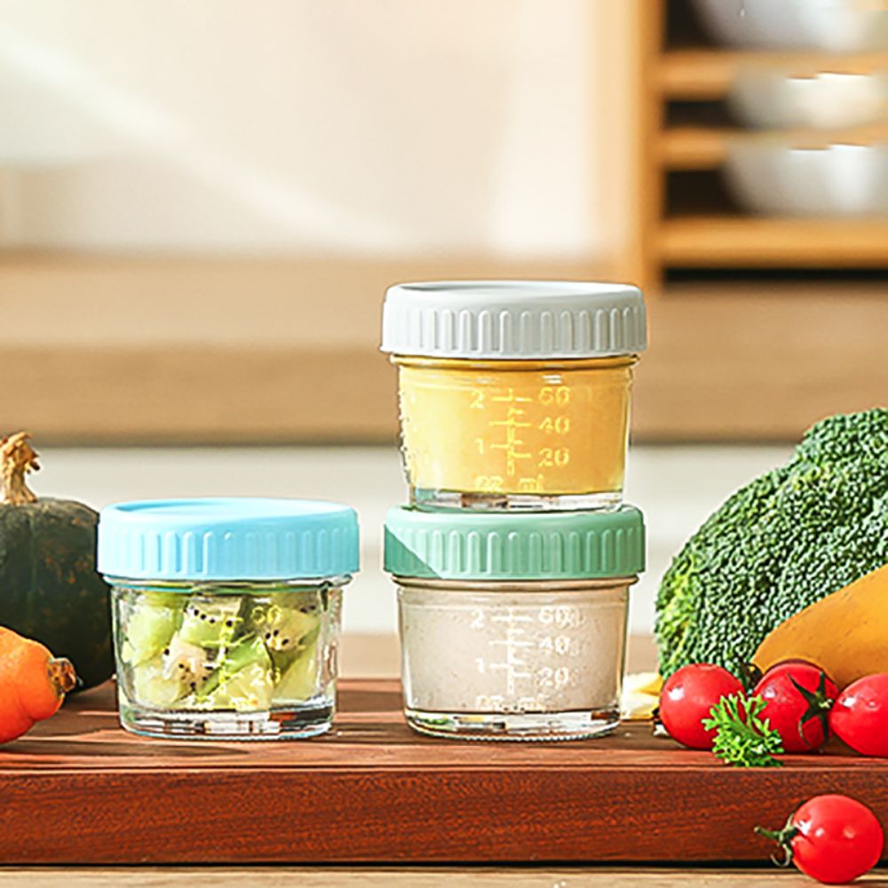 6개 다용도 유리 이유식 병 재사용 가능 눈금 표시 소 - Baby Food Glass 리뷰 및 가격