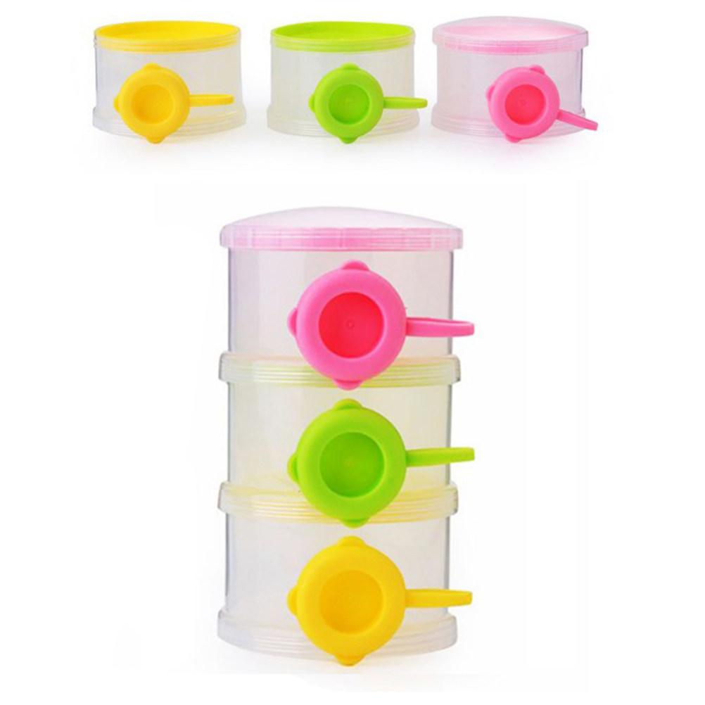 3단 휴대용 분유 디스펜서 아기 수유 여행용 보관함 흘 - Baby Food Container 리뷰 및 가격