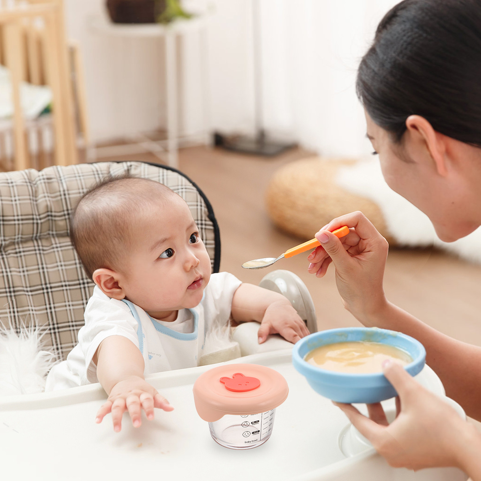2Pcs 아기 음식 저장 용기 유리 230Ml 밀폐형  - Baby Food Glass 리뷰 및 가격