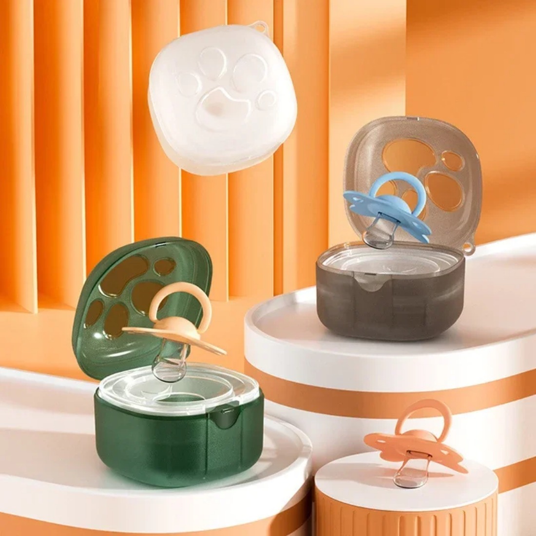 식품 등급 실리콘 젖꼭지 상자 아기 만화 젖꼭지 홀더  - Baby Food Container 리뷰 및 가격